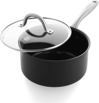 GreenPan Lima Midnight Hard Anodized Nonstick 3.25QT Saucepan