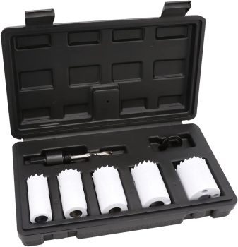 Amazon Basics 7-Piece Bi-Metal General Purpose Hole Saw Kit