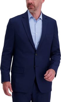 Haggar Mens Smart Wash Premium Stretch Classic Fit Suit Separates