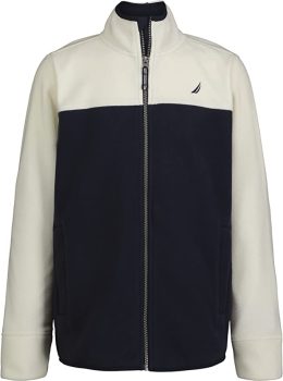 Nautica Boys Long Sleeve Fleece Full Zip Jacket
