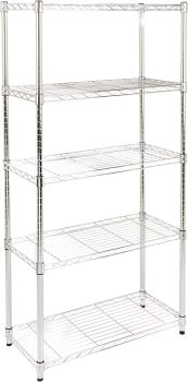 Amazon Basics 5-Shelf Adjustable Heavy Duty Storage Shelving Unit