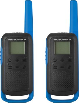 2-Pack Motorola Solutions T270 Two-Way Radio Black W/Blue