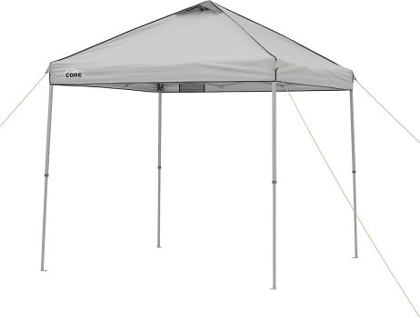 Core Instant Straight Leg Canopy Tent with Carry Bag, 8 ft x 8 ft