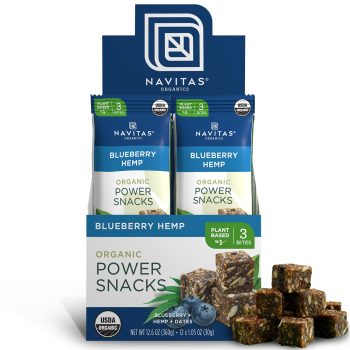 Navitas Organics Superfood Power Snacks Blueberry Hemp 12×1.05oz