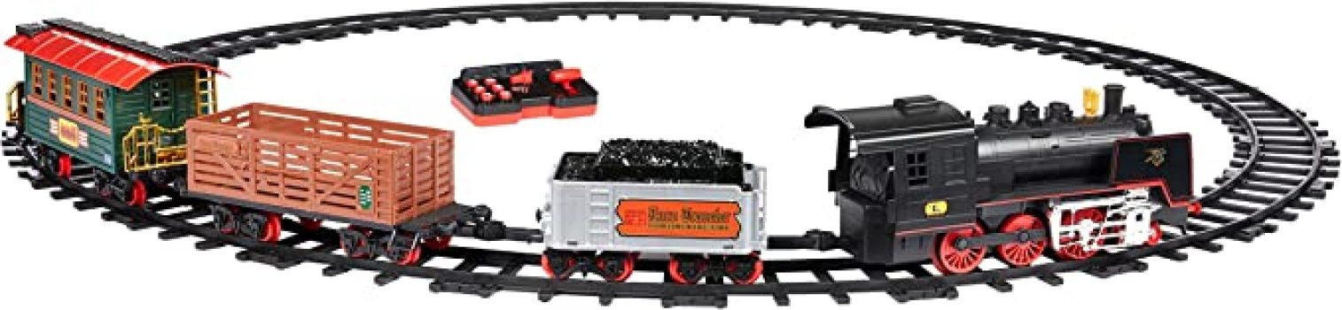 Amazon Basics Remote Control Battery Hobby Train 4-Car Set