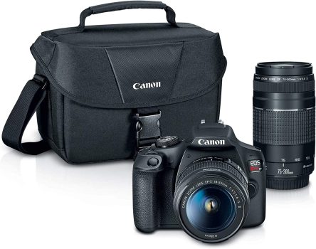 Canon EOS Rebel T7 DSLR Camera, 2 Lens Kit