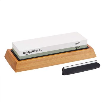 Amazon Basics Dual-Sided Knife Sharpening Whetstone, 3000/8000 Grit