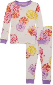 Burt’s Bees Baby Girls Pajamas Tee and Pant 2-Piece Pj Set