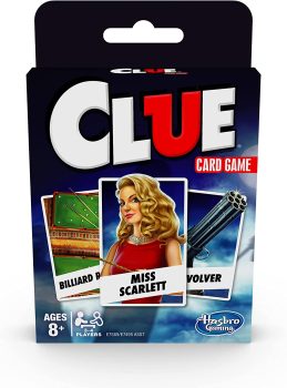Hasbro Gaming Clue Card Game 3-4 Player Strategy Game