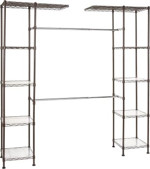 AmazonBasics Expandable Metal Hanging Storage Organizer Rack