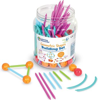 Learning Resources Geometric Shapes Building Set 170-Piece