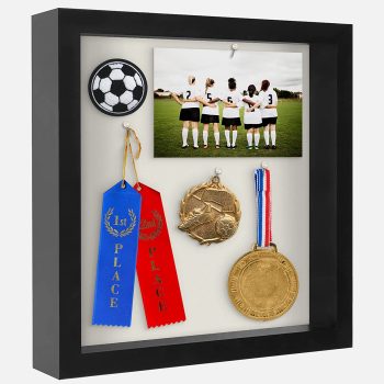 Americanflat 11×11 Shadow Box Frame with Soft Linen Back