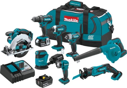 Makita XT801X1 18V LXT Lithium-Ion Cordless 8-Pc. Combo Kit