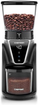 Chefman Conical Burr Coffee Grinder w/One-Touch Digital Control