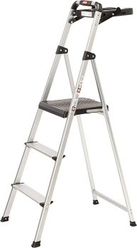 Rubbermaid RM-SLA3-T 3-Step Ultra Light Aluminum Step Stool