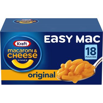 18-Pack Kraft Easy Mac Original Macaroni & Cheese Microwavable Dinner