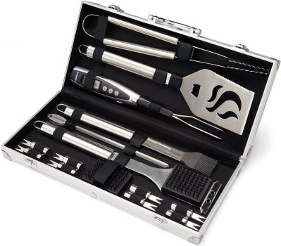 Cuisinart 20-Piece Aluminum Carrying Case, Deluxe Grill Set