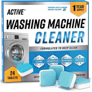24-Pack Active Washing Machine Cleaner Tablets