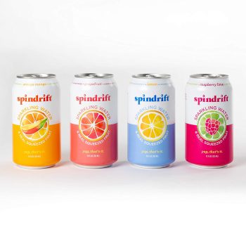 20-Pack Spindrift Sparkling Water 4 Flavor 12Oz