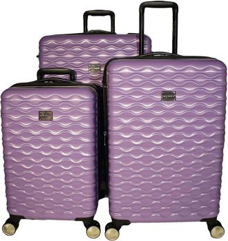 Kathy Ireland Maisy 3-Piece Hardside Spinner Luggage Set