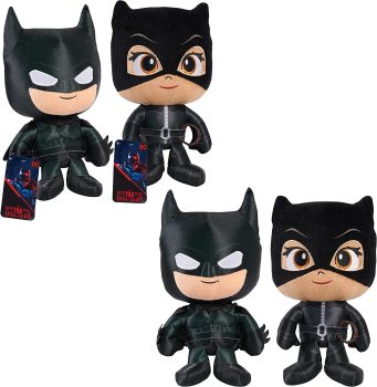 2 Just Play The Batman and Selina Kyle 11-in Small Plush Toys