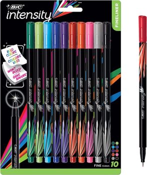 BIC Intensity Fineliner Marker Pen Fine Point 0.4 mm