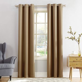 Sun Zero Easton Blackout Energy Efficient Grommet Curtain Panel 40x95in
