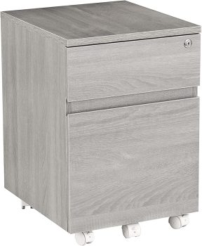 Techni Mobili Rolling Lock and Storage 2 Drawer Filing Cabinet