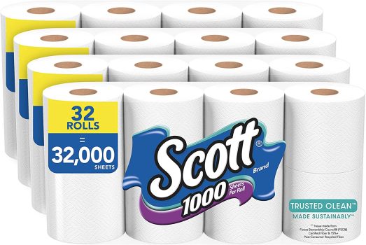 Scott Trusted Clean Toilet Paper, 32 Rolls