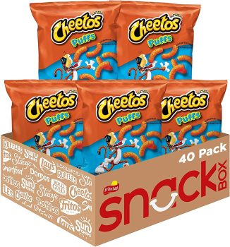 40-Pack Cheetos Puffs Cheese Flavored Snacks 0.875oz
