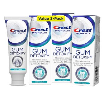 3Pk Crest Pro-Health Gum Detoxify Toothpaste Deep Clean 3.7oz