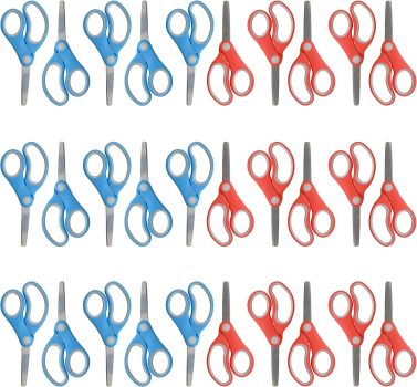 30-Pack Westcott 55845 Right- and Left-Handed Scissors