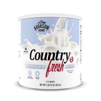 Augason Farms Country Fresh 100% Real Instant Nonfat Dry Milk, 1lb