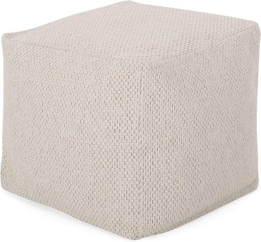 Christopher Knight Home Fannie Fabric Pouf