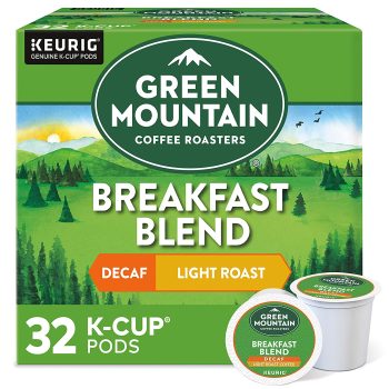 2-Pk Green Mountain Coffee Roasters Decaf Breakfast Blend 32-Ct