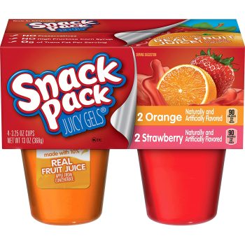 Snack Pack Juicy Gels Strawberry And Orange 13oz