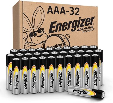 32-Pack Energizer AAA Long-Lasting Alkaline Power Batteries