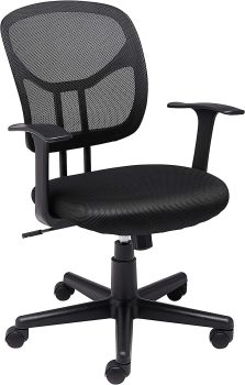Amazon Basics Mesh Mid-Back Swivel Office Desk Chair w/Armrests