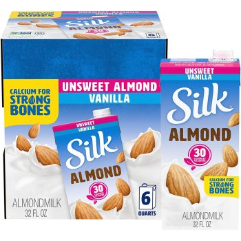 6-Pack Silk Almond Milk Unsweetened Vanilla 32oz