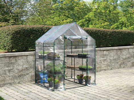 Shelterlogic GrowIT Small Walk-in Greenhouse w/8 Wire Shelves