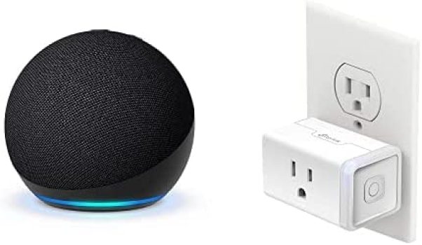 Amazon Echo Dot 5th Gen with Kasa Smart Plug Mini