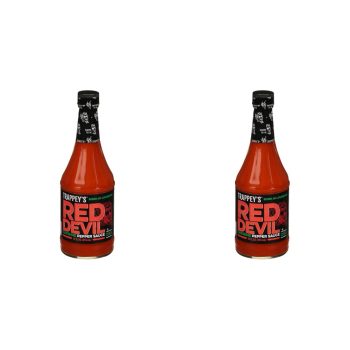 2-Pack Trappeys Red Devil Sauce Hot 12oz
