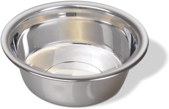 Van Ness Pets Medium Lightweight Stainless Steel Dog Bowl