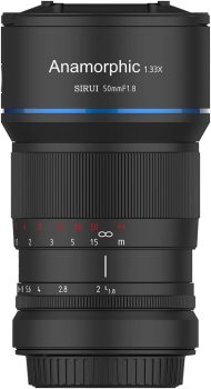 SIRUI 50mm F1.8 1.33X Anamorphic Lens for E Mount APS-C