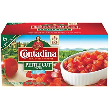 6Pk Contadina Petite Cut Canned Diced Roma Style Tomatoes 14.5oz