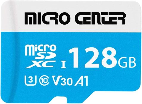 Micro Center Premium 128GB microSDXC UHS-I C10 U3 V30 Memory Card