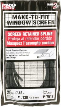 Prime-Line P 7517 Screen Retainer Spline 130-in 25-feet
