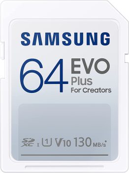 SAMSUNG EVO Plus Full Size 64 GB SDXC Card