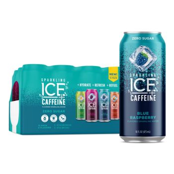 16-PK Sparkling Ice +Caffeine Variety Pack 16oz Can