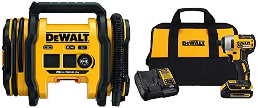 DEWALT DCC020IB 20V Max Inflator + Impact Driver Kit